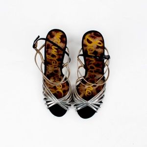 Sam Edelman Harlette Silver-Black Heels